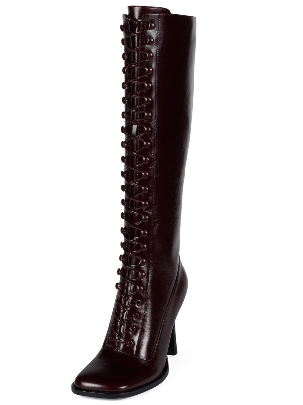 Jeffrey Campbell FANNING Boots In Burgundy SZ 9.5